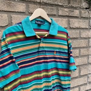 Vintage Stripped Polo Ralph Lauren Polo Shirt